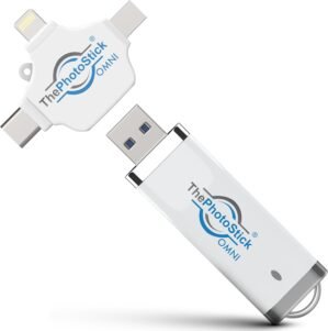 ThePhotoStick® Omni 64GB USB Flash Drive & Memory Stic...