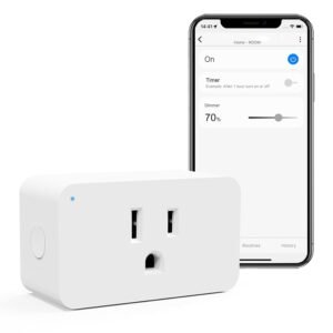 Z-Wave Dimmer Plug 800 Series Zwave Smart Plug，Dimmable Outlet Built-in R...