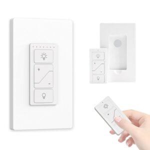 Smart Dimmer Light Switch with Wireless Remote, Compatible with Alexa for V...