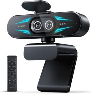 EMEET C60E Dual-Camera 4K Webcam fo...