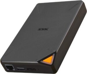 SSK 2TB Portable NAS External Wireless Hard Drive with Own Wi-Fi Hotspot, P...