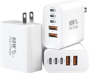 USB C Charging Blocks, 60W USBC Wall Fast Charger Block, Type C Phone USB C...