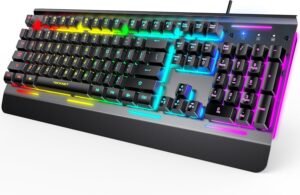 TECKNET Gaming Keyboard, USB Wired ...