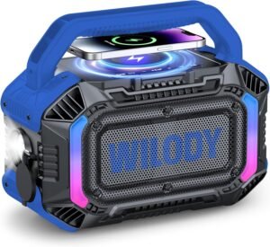 Wilody Speakers Bluetooth Wireless, 100W Loud Outdoor Speaker with Bass, IP...