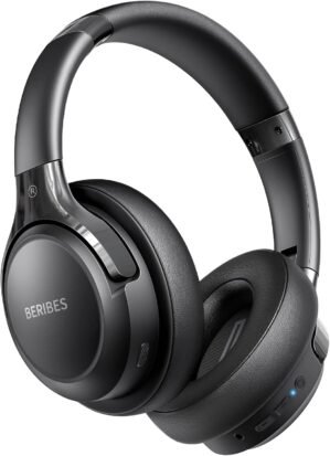 BERIBES Bluetooth Headphones Over Ear, 65H Playtime and 6 EQ Music Modes Wi...
