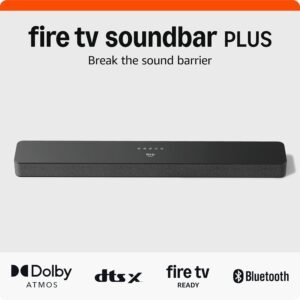 Amazon Fire TV Soundbar Plus (newest model) with built-in subwoofer, 3.1 ch...