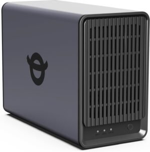 Yxk Zero1 2-Bay Desktop NAS, Maximum 60TB (Diskless), User-Friendly Home NA...