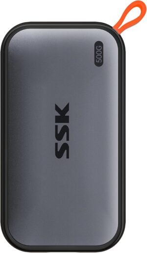 SSK Portable SSD 500GB External Solid State Drives, up to 1050MB/s USB C SS...