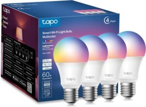 TP-Link Tapo Smart Light Bulbs, 16M Colors RGBW, Dimmable, Compatible with ...