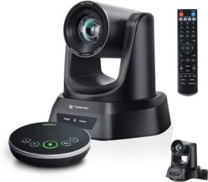 TONGVEO 4K AI Auto Tracking PTZ Conference Camera System with Bluetooth Spe...