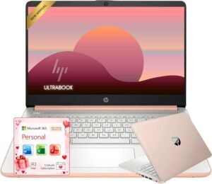 HP Rose Gold Ultrabook Laptop with ...