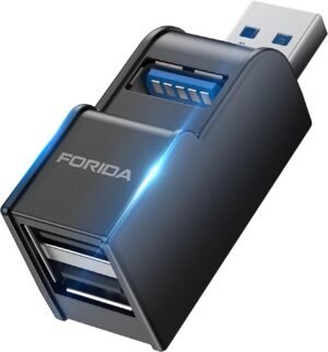 FORIDA 3 Ports USB Adapter, USB Hub...