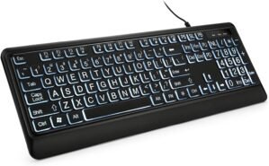 Large Print Backlit Keyboard, USB W...