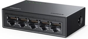 UGREEN Ethernet Switch, 5 Port Gigabit Ethernet Splitter, Plug & Play,...