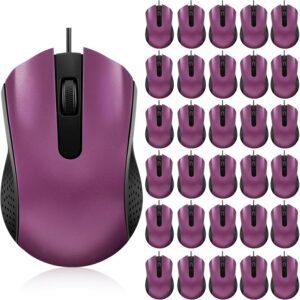 Bonuci 30 Pack USB Wired Mouse 3 Button Corded Computer Mice...