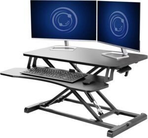 VIVO 32 inch Desk Converter, K Series, Height Adjustable Sit to Stand Riser...