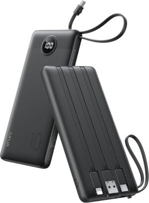 VRURC Portable Charger with Built i...