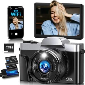 4K Digital Camera for Photography w...