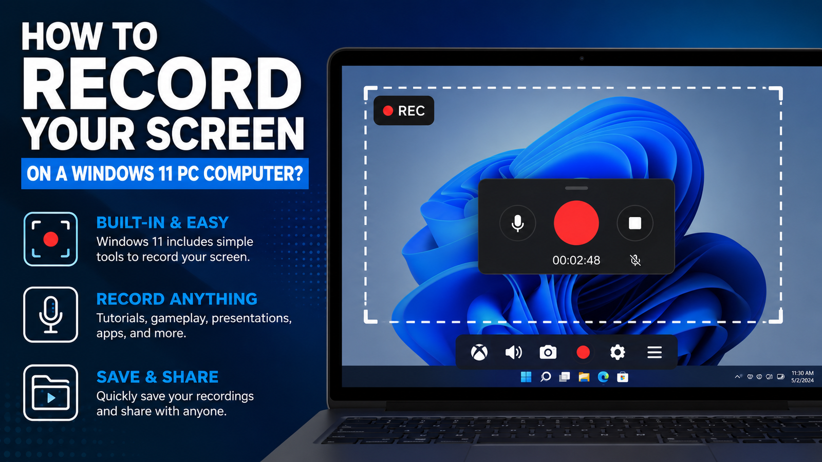 How To Record Your Screen on a Windows 11 PC Computer?
