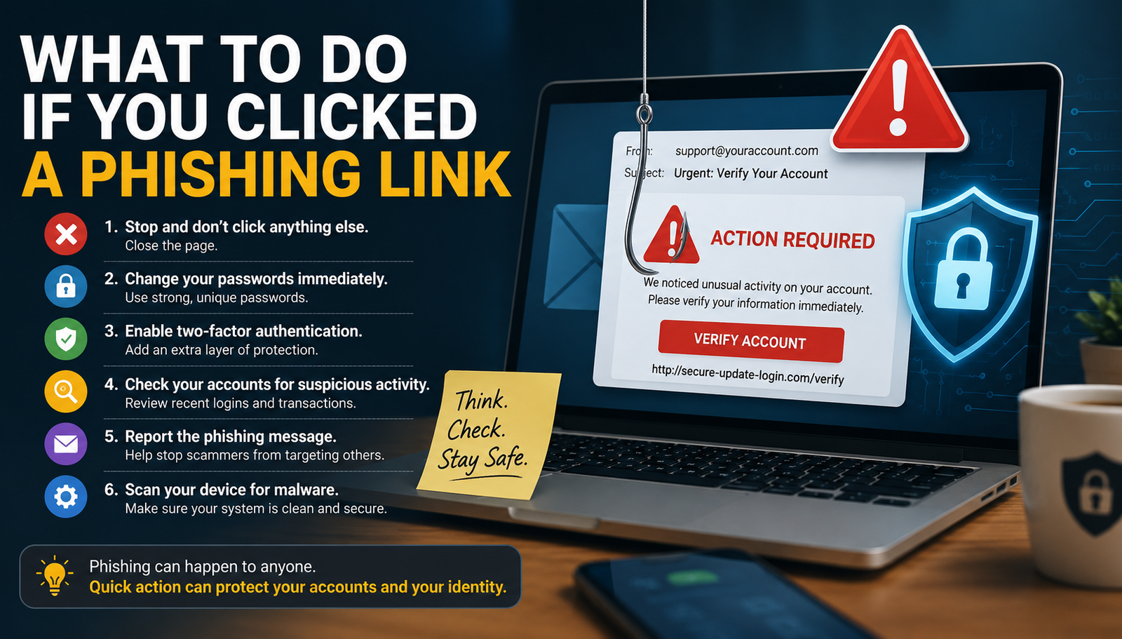 What To Do If You Clicked a Phishing or Spam Link?