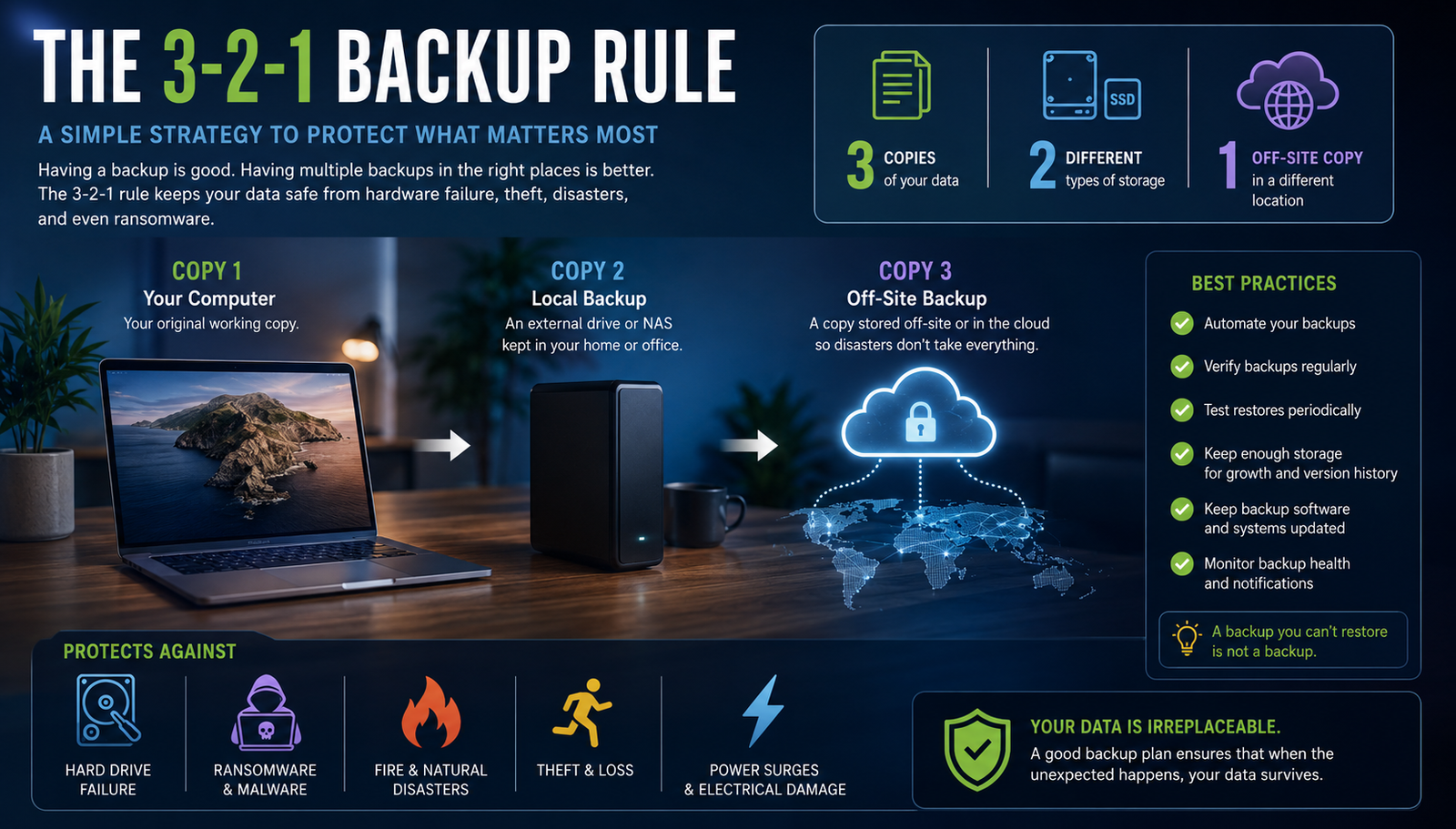 the 3-2-1 data backup rule