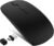 Wireless Mouse for MacBook Air Pro Mac iPad, Bluetooth Rechargeable Laptop Mice with Jiggler Mode, Silent 3 Mode Bluetooth 5.2/3.0 & 2.4G USB-A & USB-C Receiver Portable Mouse, Matte Black